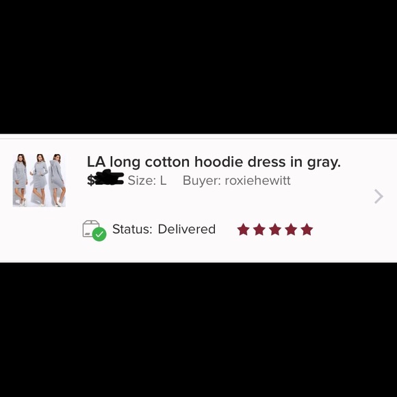 🍀SALE🍀Price cut- LA hoodie sweatshirt dress - Picture 3 of 5